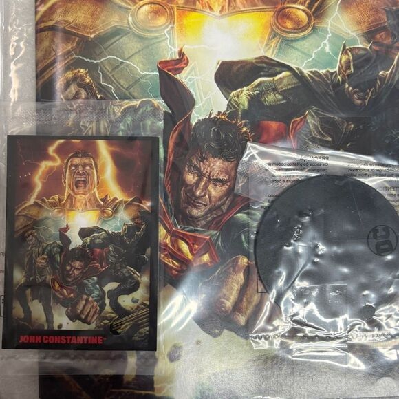 McFarlane DC Black Adam Page Punchers Comic Book Sealed W/ Collectable Cared - Picture 3 of 3